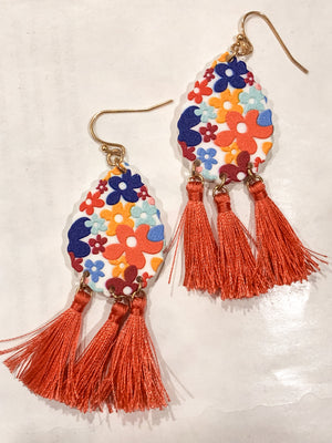 Hippie Flower Earrings