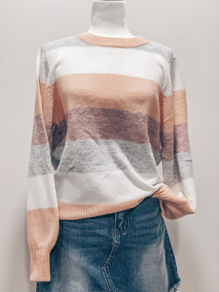 Spring Color Block Sweater